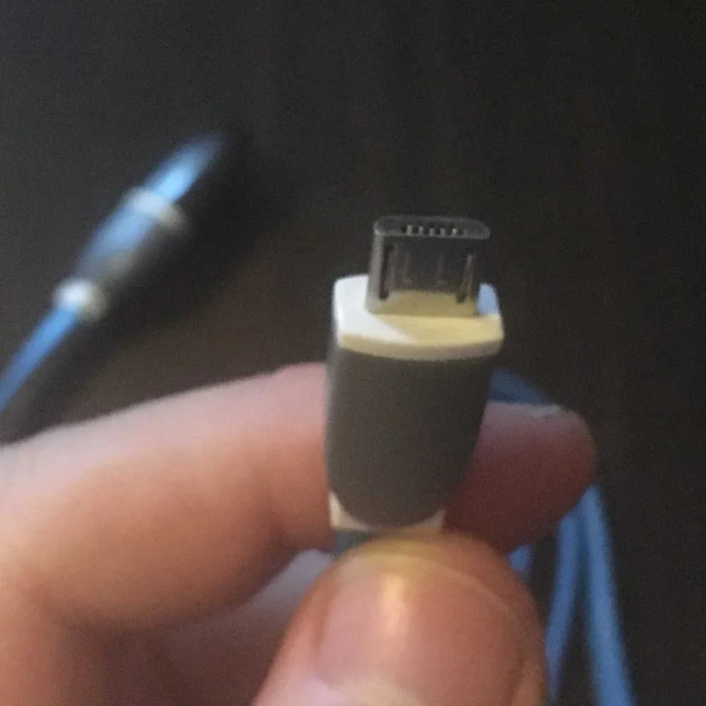 Micro USB Cable 2 in 1 Blue 1M